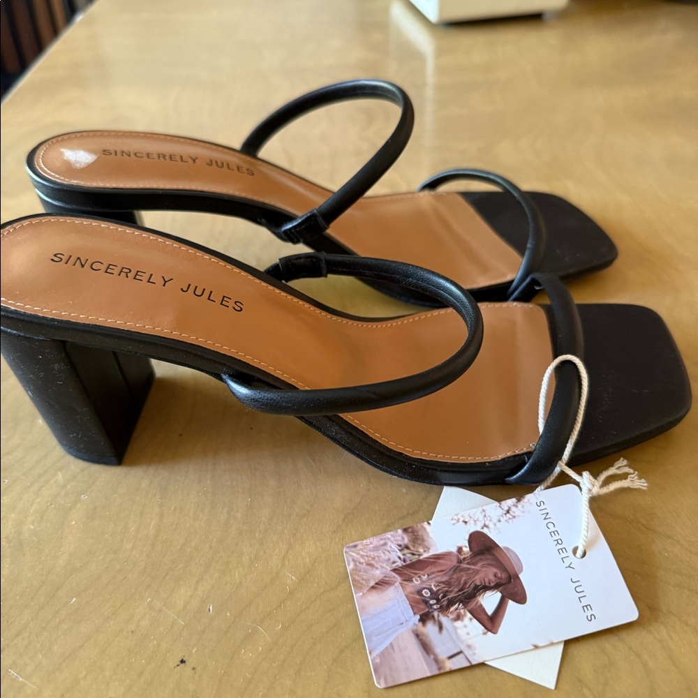 Black Sincerely Jules Heels • Size 8 • New With Tags!